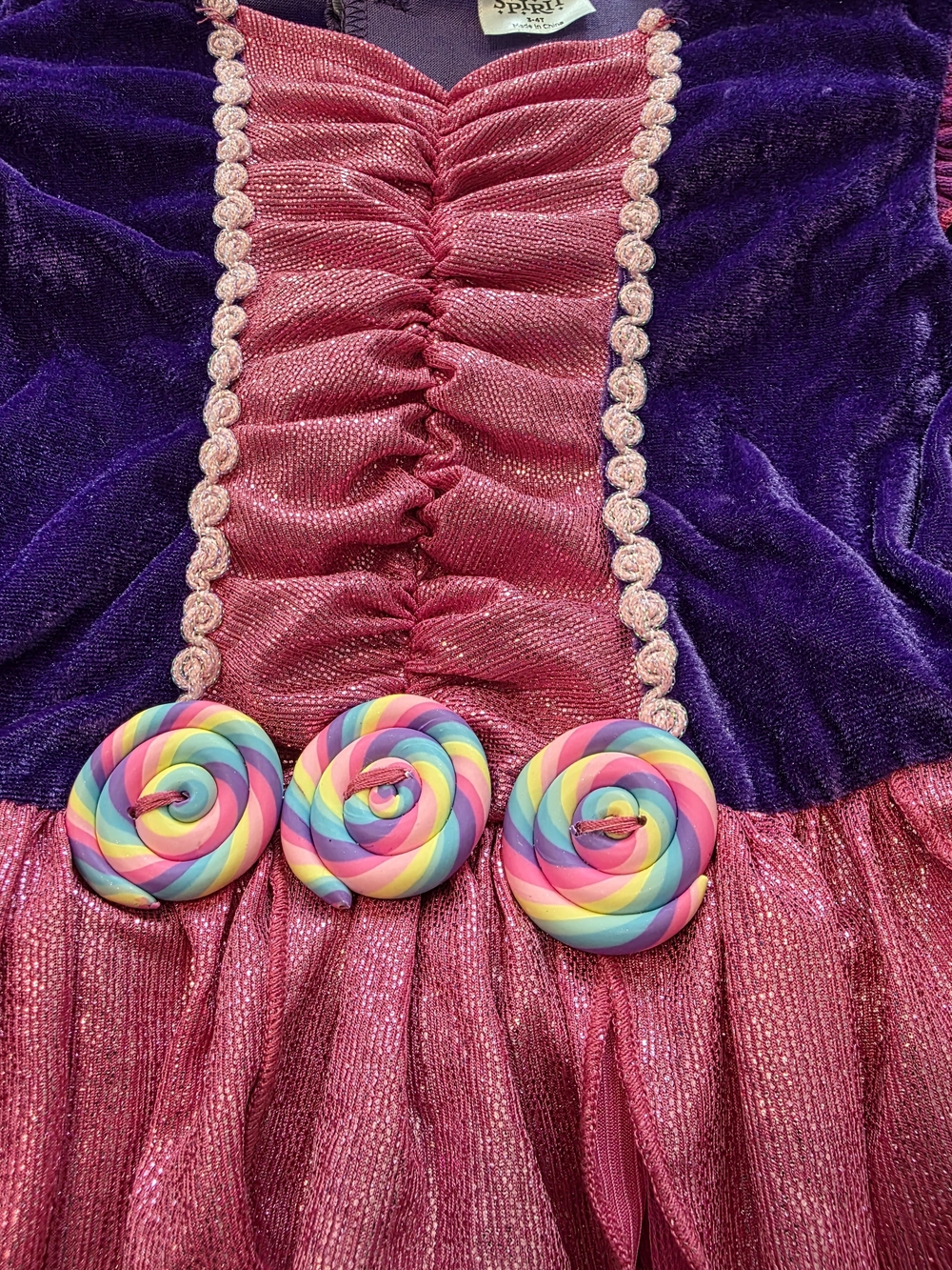 Spirit Halloween Rainbow Fairy Costume Toddler Girls Size 3T-4T Complete Set - Picture 3 of 8